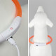 Светодиодный LED ошейник L-18 USB светящийся водоотталкивающий для собак и котов  Orange S