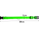 Светодиодный LED ошейник USB светящийся для собак и котов Green XS