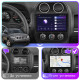 Штатная магнитола Lesko для Jeep Compass I Рестайлинг 2010-2013 экран 10" 4/32Gb 4G Wi-Fi GPS Top