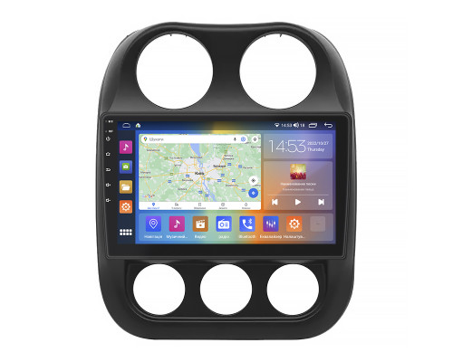 Штатная магнитола Lesko для Jeep Liberty (Patriot)  2006-2016 экран 10" 2/32Gb CarPlay 4G Wi-Fi GPS Prime