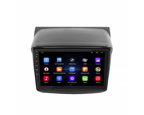 Штатная магнитола Lesko для Mitsubishi L200 IV Рестайлинг 2013-2015 экран 9" 1/16Gb Wi-Fi GPS Base
