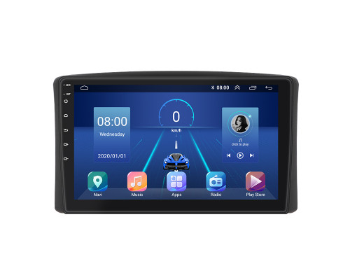 Штатная магнитола Lesko для Toyota Land Cruiser 100 Series 1998-2002 экран 9" 2/32Gb 4G Wi-Fi GPS Top