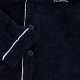 Комплект мужской пижамы CK-208 Dark Blue рубашка с длинным рукавом и штанами теплая 2XL