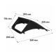 Переходная рамка Mitsubishi L200 2006-2015 Pajero Sport 2008-2015 (MI 050N) 2166 9" Black