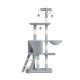 Домик когтеточка для кошек TM100 царапка с игровым комплексом 133 см Gray