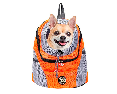 Рюкзак-переноска для кошек и собак Venxius D-07 Orange M