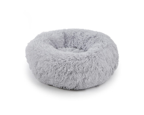 Лежак пуфик для котов собак круглый 552201 S Grey