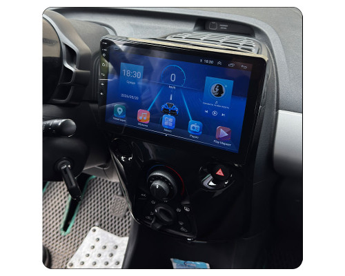 Штатная магнитола Lesko для Citroen C1 II 2014-н.в экран 10" 4/32Gb 4G Wi-Fi GPS Top