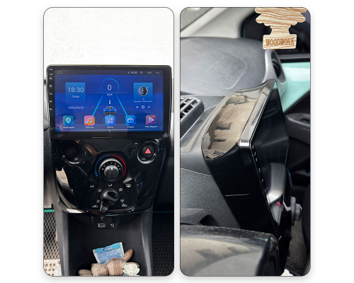Штатная магнитола Lesko для Citroen C1 II 2014-н.в экран 10" 6/128Gb 4G Wi-Fi GPS Top