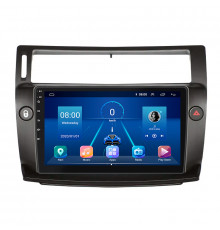 Штатная магнитола Lesko для Citroen C4 I Рестайлинг 2008-2011 экран 9" 2/32Gb 4G Wi-Fi GPS Top