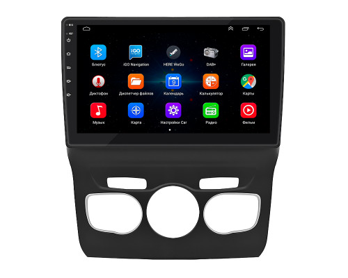 Штатная магнитола Lesko для Citroen C4 II 2010-2016 экран 10" 1/16Gb Wi-Fi GPS Base