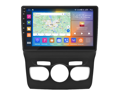 Штатная магнитола Lesko для Citroen C4 II 2010-2016 экран 10" 4/64Gb CarPlay 4G Wi-Fi GPS Prime