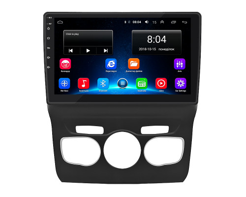 Штатная магнитола Lesko для Citroen C4 II Рестайлинг 2015-н.в. экран 10" 2/32Gb Wi-Fi GPS Base