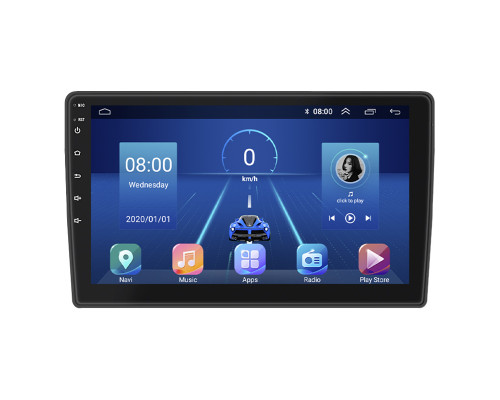 Штатная магнитола Lesko для Citroen Jumpy II 2007-2012 экран 9" 4/32Gb 4G Wi-Fi GPS Top