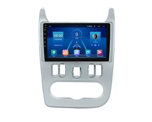 Штатная магнитола Lesko для Dacia Duster I 2010-2013 экран 9" 2/32Gb Wi-Fi GPS Base