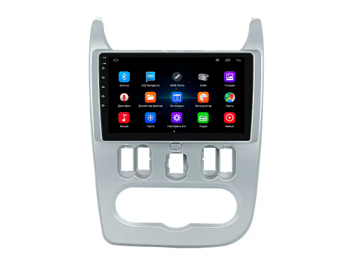Штатная магнитола Lesko для Dacia Duster I Рестайлинг 2013-2017 экран 9" 1/16Gb Wi-Fi GPS Base