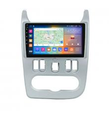 Штатная магнитола Lesko для Dacia Duster I Рестайлинг 2013-2017 экран 9" 4/64Gb CarPlay 4G Wi-Fi GPS Prime