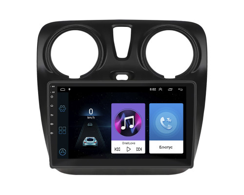 Штатная магнитола Lesko для Dacia Lodgy ver 2 2017-н.в экран 9" 1/16Gb Wi-Fi GPS Base