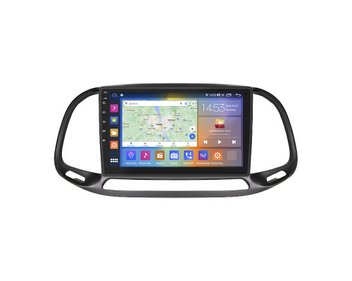Штатная магнитола Lesko для Fiat Doblo II Рестайлинг 2015-н.в. экран 9" 2/32Gb CarPlay 4G Wi-Fi GPS Prime