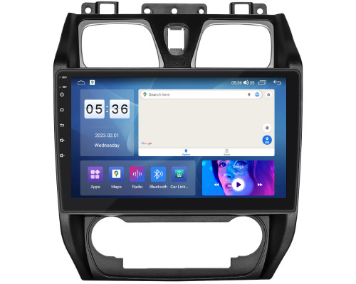 Штатная магнитола Lesko для Geely Emgrand EC7  2009-2016 экран 10" 4/64Gb CarPlay 4G Wi-Fi GPS Prime