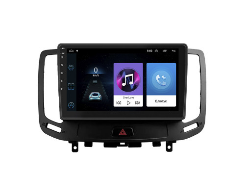 Штатная магнитола Lesko для Infiniti G IV 2006-2013 экран 9" 1/16Gb Wi-Fi GPS Base