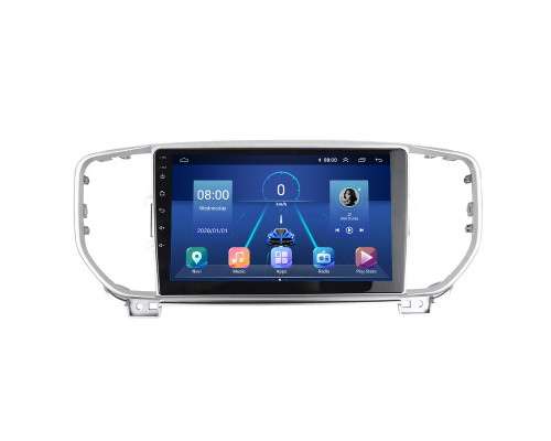 Штатная магнитола Lesko для Kia Sportage IV ver 2 2016-2018 экран 9" 4/64Gb 4G Wi-Fi GPS Top