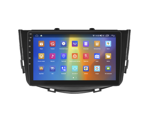 Штатная магнитола Lesko для Lifan X60 I Рестайлинг 2015-2016 экран 9" 2/32Gb CarPlay 4G Wi-Fi GPS Prime