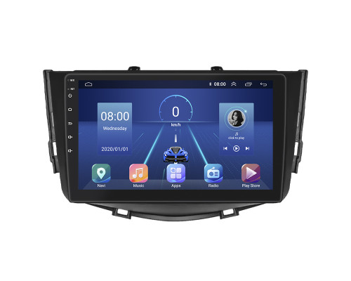 Штатная магнитола Lesko для Lifan X60 I Рестайлинг 2015-2016 экран 9" 4/64Gb 4G Wi-Fi GPS Top