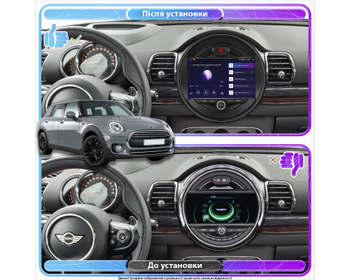 Штатная магнитола Lesko для MINI Clubman II 2015-2019 экран 9" 4/32Gb 4G Wi-Fi GPS Top