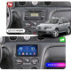 Штатная магнитола Lesko для Mitsubishi Airtrek  2001-2008 экран 10" 6/128Gb 4G Wi-Fi GPS Top
