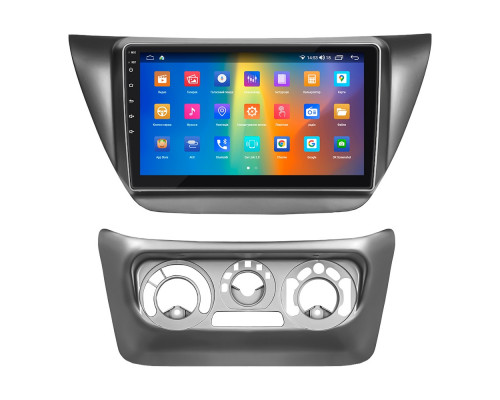 Штатная магнитола Lesko для Mitsubishi Lancer Evolution IX 2005-2007 экран 9" 2/32Gb CarPlay 4G Wi-Fi GPS Prime