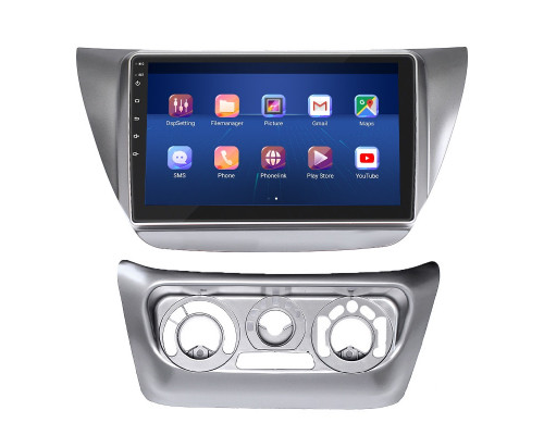 Штатная магнитола Lesko для Mitsubishi Lancer Evolution VII 2001-2003 экран 9" 2/32Gb 4G Wi-Fi GPS Top