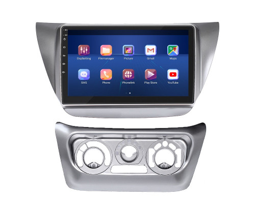 Штатная магнитола Lesko для Mitsubishi Lancer Evolution VII 2001-2003 экран 9" 4/64Gb 4G Wi-Fi GPS Top