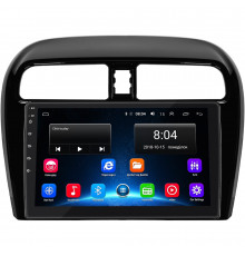Штатная магнитола Lesko для Mitsubishi Mirage VI 2012-2015 экран 9" 2/32Gb Wi-Fi GPS Base