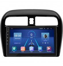 Штатная магнитола Lesko для Mitsubishi Mirage VI 2012-2015 экран 9" 4/32Gb 4G Wi-Fi GPS Top