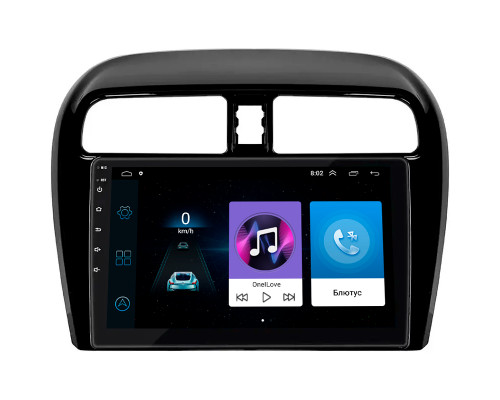 Штатная магнитола Lesko для Mitsubishi Mirage VI Рестайлинг 2 2019-н.в. экран 9" 1/16Gb Wi-Fi GPS Base