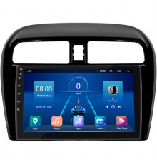 Штатная магнитола Lesko для Mitsubishi Mirage VI Рестайлинг 2 2019-н.в. экран 9" 6/128Gb 4G Wi-Fi GPS Top