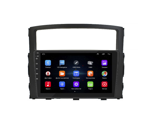 Штатная магнитола Lesko для Mitsubishi Montero IV 2006-н.в. экран 9" 1/16Gb Wi-Fi GPS Base