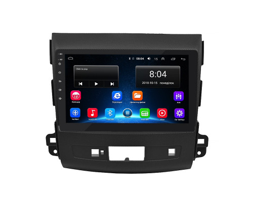 Штатная магнитола Lesko для Mitsubishi Outlander II 2005-2009 экран 9" 2/32Gb Wi-Fi GPS Base