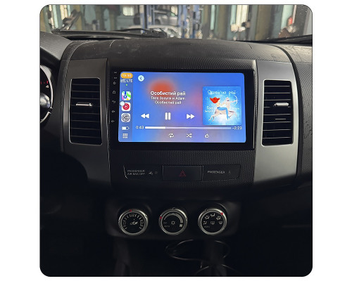 Штатная магнитола Lesko для Mitsubishi Outlander II 2005-2009 экран 9" 2/32Gb Wi-Fi GPS Base