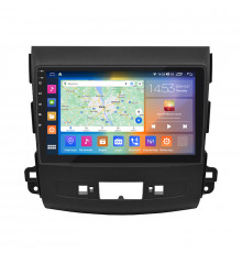 Штатная магнитола Lesko для Mitsubishi Outlander II 2005-2009 экран 9" 2/32Gb CarPlay 4G Wi-Fi GPS Prime