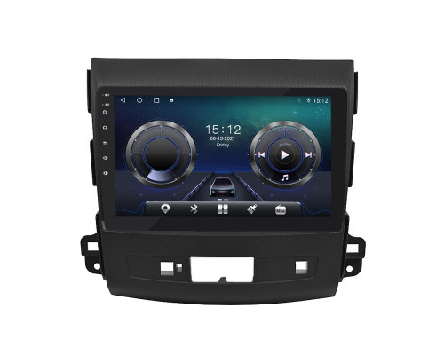 Штатная магнитола Lesko для Mitsubishi Outlander II 2005-2009 экран 9" 4/32Gb 4G Wi-Fi GPS Top