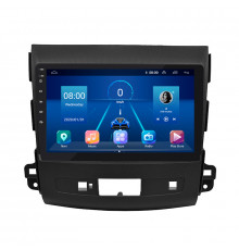 Штатная магнитола Lesko для Mitsubishi Outlander II 2005-2009 экран 9" 6/128Gb 4G Wi-Fi GPS Top