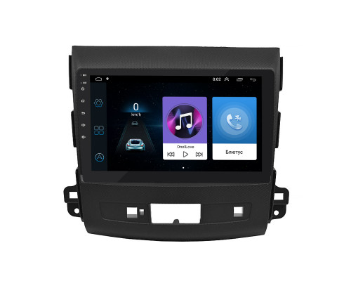 Штатная магнитола Lesko для Mitsubishi Outlander II Рестайлинг 2009-2013 экран 9" 1/16Gb Wi-Fi GPS Base