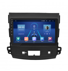 Штатная магнитола Lesko для Mitsubishi Outlander II Рестайлинг 2009-2013 экран 9" 6/128Gb 4G Wi-Fi GPS Top