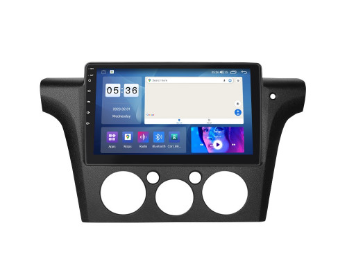 Штатная магнитола Lesko для Mitsubishi Outlander Right wheel 2003-2006 экран 10" 2/32Gb CarPlay 4G Wi-Fi GPS Prime