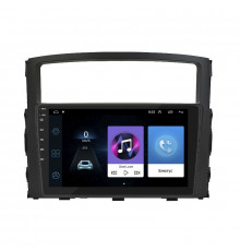 Штатная магнитола Lesko для Mitsubishi Pajero IV Рестайлинг 2 2014-н.в. экран 9" 2/32Gb Wi-Fi GPS Base