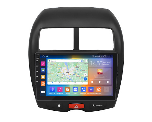 Штатная магнитола Lesko для Mitsubishi RVR III 2010-2012 экран 10" 2/32Gb CarPlay 4G Wi-Fi GPS Prime