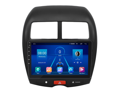 Штатная магнитола Lesko для Mitsubishi RVR III 2010-2012 экран 10" 6/128Gb 4G Wi-Fi GPS Top