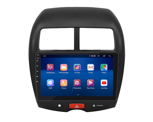 Штатная магнитола Lesko для Mitsubishi RVR III 2010-2012 экран 10" 6/128Gb 4G Wi-Fi GPS Top